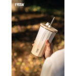 100% Original  Diamond Tyeso Thermos Cup Tumbler Cup with Straw Vacuum Water Bottle Cool Ice Cup 304 Stainless Steel hanya RM4.75 di Shopee