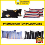 100% Premium Cotton Pattern Sarung Bantal Tidur Sarung Bantal Kepala Selesa Cadar Bedsheet Pillow Case 47*74cm hanya RM1.44 di Shopee