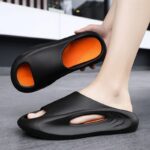 2023 new 35-45 Men's Slippers Summer Outer Wear Trendy Anti-Slip Men's and Women's Soft Waterproof Home Sports Slippers 5colors hanya RM75.00 di Shopee