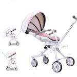 2Way Stroller Baby Foldable 4 Wheels Magic Stroller Two Way Easy Foldable Ultralight Weight hanya RM75.80 di Shopee