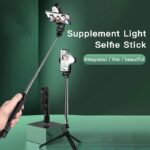 3in1 Monopod Tripod Selfie Stick Stand Q07 XT-10 w LED Light Wireless Tripod Bluetooth Mobile Phone Stand Holder 手机直播支架 hanya RM4.90 di Shopee