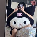 40cm Cartoon Kuromi Doll Stuffed Toys Children Sanrio Plush Toys Sofa Large Throw Pillow Creative Couple Bed Pillow Cushion Cute Doll Gift for Kids Cute Doll Pillow hanya RM18.50 di Shopee