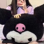 40cm Cartoon Kuromi Doll Stuffed Toys Children Sanrio Plush Toys Sofa Large Throw Pillow Creative Couple Bed Pillow Cushion Cute Doll Gift for Kids Cute Doll Pillow hanya RM18.50 di Shopee