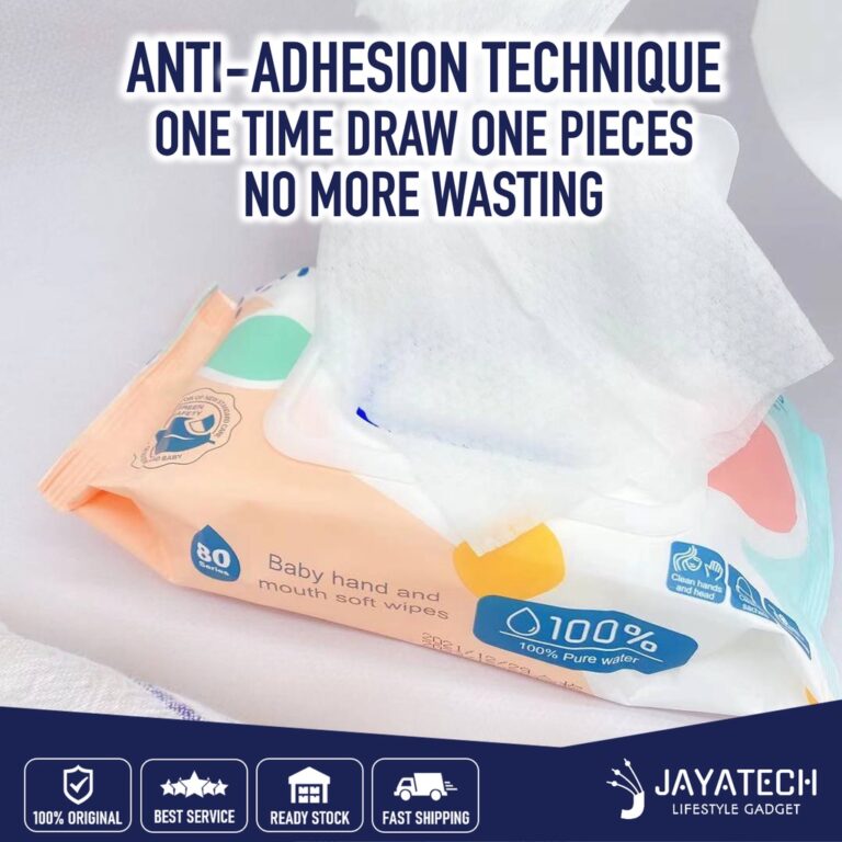 80PCS NON ALCOHOL BABY WIPES / BABY WET TISSUE ANTI BACTERIAL ALCOHOL FREE WET TISSUE / TISU BASH BAYI / TISSUE BASAH hanya RM0.83 di Shopee