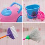 9pcs/set Mini Pretend Play Mop Broom Toys Cute Kids Cleaning Furniture Tools Kit House Clean CHSG hanya RM6.26 di Shopee