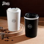 BINCOO Coffee Thermos Cup with Ceramic Liner and Accompanying Straw Tea Cup for Office and Outdoor Travel 400ML hanya RM42.09 di Shopee