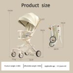 Baby Infant Stroller Reversible Handle Recline Adjustable Back Rest Fit for New Born up to 36 months hanya RM132.80 di Shopee