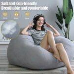 Bean Bag Lazy Sofa Bean Stylish Bedroom Furniture Solid Color Single Lazy Sofa Cover DIY Filled Inside Sofa Malas 懒人沙发 hanya RM5.00 di Shopee