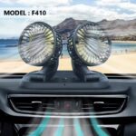 Car Strong Dual Fan Air Conditioning Double Booster Cooler 360° Desktop USB Mini Fan For Car Van Truck Kipas Kereta Home hanya RM9.49 di Shopee