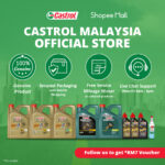 Castrol GTX ULTRACLEAN 5W-30 for Petrol and Diesel Cars (4L) hanya RM156.95 di Shopee