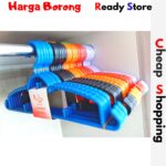 Clothes Clothes(Kalau Beli 10 Keping Dapat 2 Keping Percuma) Hanger Baju High-Quality Plastic Clothes Drying Hanger hanya RM0.50 di Shopee