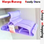 Clothes Clothes(Kalau Beli 10 Keping Dapat 2 Keping Percuma) Hanger Baju High-Quality Plastic Clothes Drying Hanger hanya RM0.50 di Shopee