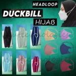 Disposable Headloop Hijab Face Mask 4 ply Korea Design Duckbill (Non-Medical Mask) 10 pcs Bundle Pack hanya RM0.90 di Shopee