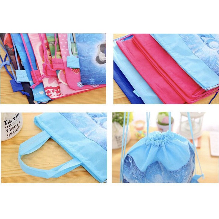 Drawstring Bag Backpack Cartoon Goodies Bag Loot Bag Birthday Gift Kids Bag Travel Shoulder Bags Beg Galas hanya RM0.98 di Shopee