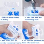 Extra Thick 5 Size Reusable Ice Bag Pack Water Injection Cooler Frozen Food Seafood Storage Air Batu Sejuk Beg Ais 冰袋 hanya RM0.10 di Shopee