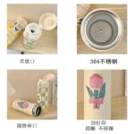 FerlioveThermos Bottle Thermos rose Stainless Steel Bottle Water Bottle Tumbler Thermos Mug Thermos Cup Thermal Flask 直饮杯 保温杯 hanya RM14.40 di Shopee