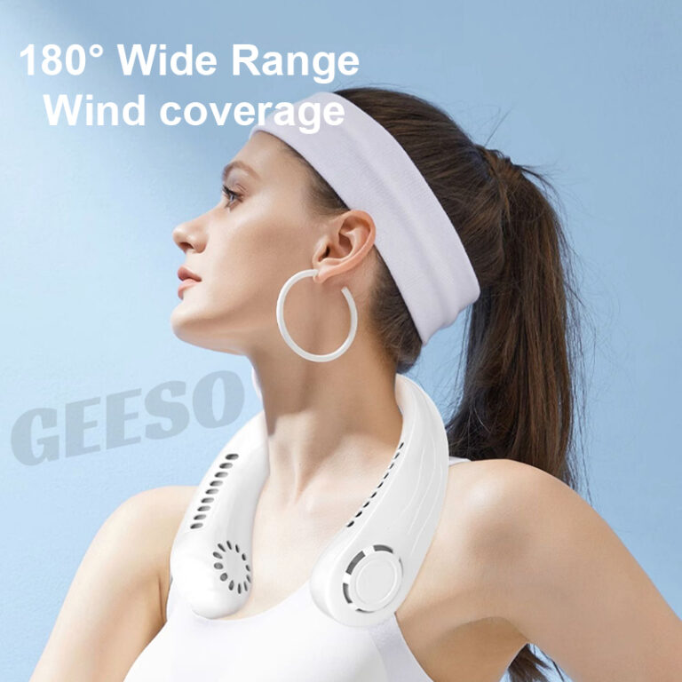 GEESO Portable Neck Fan Bladeless Hands Free Super