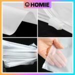 HOMIE Double Matte Zip Lock Bag Plastic Zip Bag Zipper Bag Packaging Bag Travel Clothes Organizer Storage hanya RM0.10 di Shopee