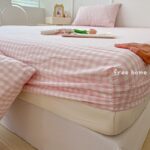 Japanese Lattice Printed Fitted Bedsheet Pillowcase Single / Super Single/Queen / King/super king Size bedsheet Dormitory bed Cadar hanya RM14.85 di Shopee