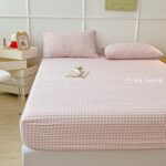 Japanese Lattice Printed Fitted Bedsheet Pillowcase Single / Super Single/Queen / King/super king Size bedsheet Dormitory bed Cadar hanya RM14.85 di Shopee