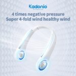 Kadonio Portable Hanging Neck Fan USB Rechargeable Hands Free Sport Fan Turbine Blade 3 Gears Air Cooling Fan Adjustable Wearable 3 Speeds 360 Degree Bladeless Outdoor FN33 hanya RM21.90 di Shopee