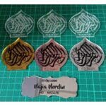 LABEL TAG TUDUNG ACRYLIC BLACK FONT MURAH GOLD Mirror BLACK FONT label tudung MOQ 30PCS acrylic tag hanya RM0.29 di Shopee