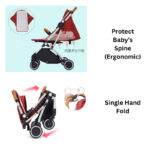 MEDEL Cabin Size Flight Friendly Premium Stroller Upgraded Safety Belt System 5 Point Harness Gold Plated  ️ hanya RM299.00 di Shopee