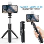 Mini Selfie Stick Tripod Bluetooth Monopod Extendable Phone Tripod with Wireless Remote Shutter Compatible with LED hanya RM5.50 di Shopee