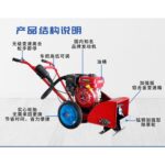 Multifunctional Gasoline Weeding Machine Household Agricultural Furrow Tiller Orchard Mower Hand Push Weeding Machine hanya RM1663.35 di Shopee