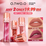 O.TWO.O Lip Gloss Matte Long Lasting 24H Waterproof Transferproof Non-stick Lightweight Kissproof Liquid Lipstick Matte Lip Tint  8 Shades Lip Makeup hanya RM17.59 di Shopee