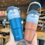 Original Tyeso Tumbler Handle Design Custom Name 2 Way Drink Cold Hot Thumbler 1200ML Botol Air Viral Third Generation hanya RM34.90 di Shopee