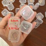 PKB 1pcs transparent plastic small box small square box earplug box pp small pill box mini storage box hanya RM0.12 di Shopee