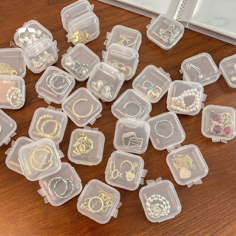 PKB 1pcs transparent plastic small box small square box earplug box pp small pill box mini storage box hanya RM0.12 di Shopee