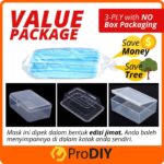 PRODIY 50pcs 3-PLY Disposable Earloop Face Mask Flu Protection Pollution Dust Haze Germs Pollen 3ply Topeng Muka 耳挂式口罩 hanya RM4.17 di Shopee