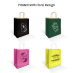 Paper Bag CHEAPEST in SHOPEE Shopping/Goodies Bags Wedding Doorgift Bag Printed Floral Design Color Kraft Retail Bag精美纸袋 hanya RM0.42 di Shopee