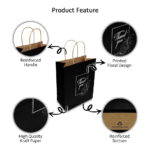 Paper Bag CHEAPEST in SHOPEE Shopping/Goodies Bags Wedding Doorgift Bag Printed Floral Design Color Kraft Retail Bag精美纸袋 hanya RM0.42 di Shopee