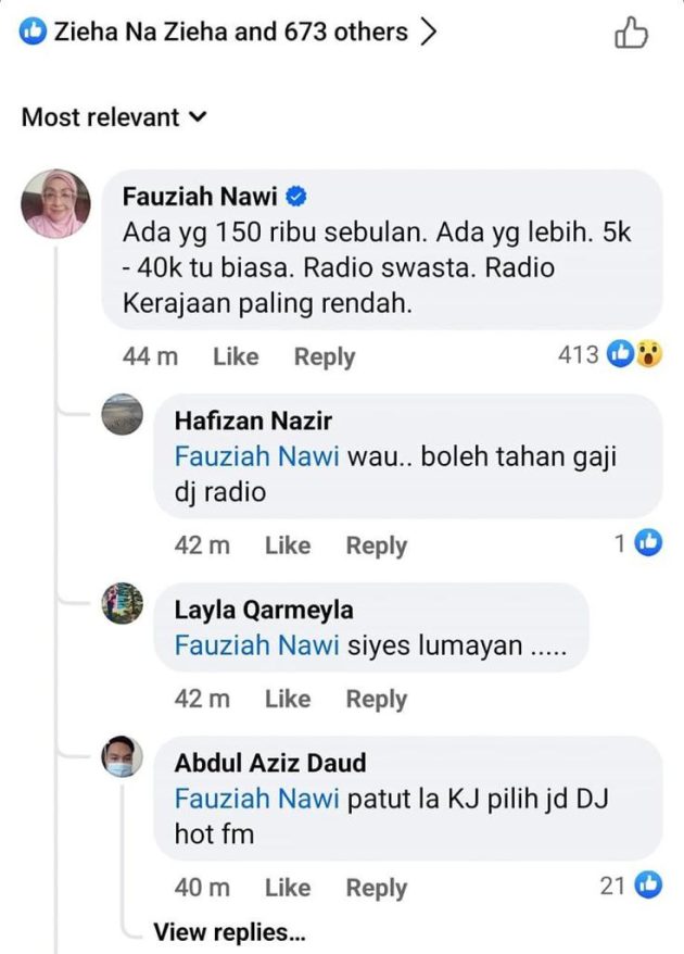 fauziah nawi gaji deejay