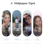 Portable 210cm Tripod Adjustable Stand Live Camera Selfie Tripod Phone Holder 2.1m K3 wth Bluetooth Shutter 直播自拍支架 hanya RM1.99 di Shopee