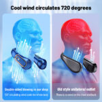 Portable Neck Fan Mini Cooling Fan Rechargeable Neck Fan Portable Cooling Fan With 7000Mah Suitable For Adults/Kids hanya RM20.90 di Shopee