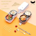 READY STOCK   Portable Electric Lunch Box Heating Double Layer Stainless Multifunctional Mini Rice Cooker hanya RM28.99 di Shopee