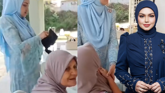 Siti Nurhaliza Diberi Pujian oleh Netizen Kerana Sambut Mak Salmah dengan Hulur Duit Belanja