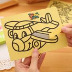 (TOY22) Colorful Sand Painting Drawing DIY Color Art Paper Children Kids Toy手工益智儿童沙画 hanya RM0.20 di Shopee