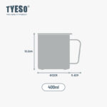 TYESO TS-8789B(400ml) 304 Stainless steel Thermos 10# Coffee Mug hanya RM43.49 di Shopee