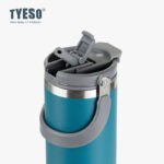 TYESO TS-8826/TS-8827/TS-8828/ 600ml/750ml/900ml Vacuum Insulated Tumbler Keep Cold And Hot With Handle Multipurpose With Straw Carrying Handle Botol hanya RM86.79 di Shopee