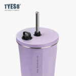 TYESO TS-8848A  600ml Vacuum Insulated Tumbler Keep Cold And Hot With Straw Botol mug water bottle Thermos hanya RM86.79 di Shopee