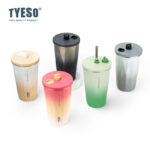 TYESO TS-8848B  600ml Vacuum Insulated Tumbler Keep Cold And Hot With Straw Botol mug water bottle Thermos hanya RM90.09 di Shopee