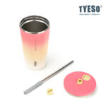 TYESO TS-8848B  600ml Vacuum Insulated Tumbler Keep Cold And Hot With Straw Botol mug water bottle Thermos hanya RM90.09 di Shopee