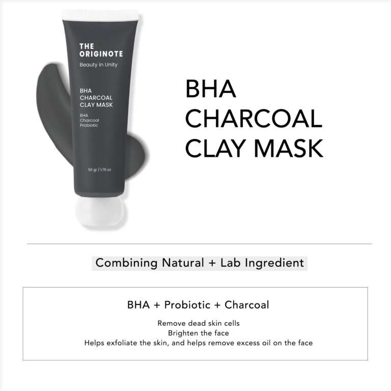 The Originote BHA Charcoal Clay Mask - Mud Mask Facial Mask Exfoliates Removes Dead Skin Cells Removes Oil hanya RM15.80 di Shopee