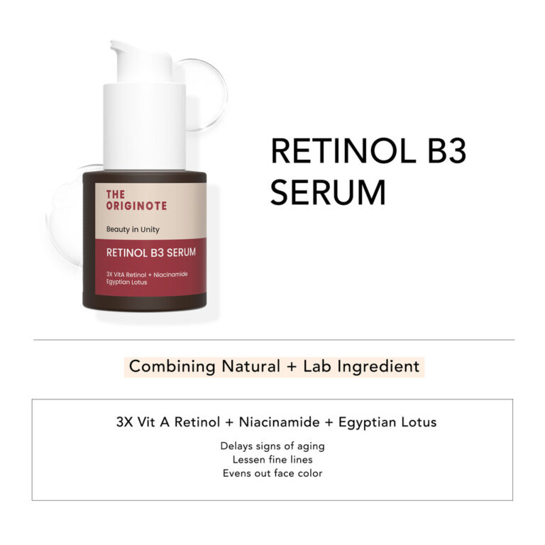 The Originote Retinol B3 Serum - Anti Aging Serum Disguise Fine Lines Even out Skin Color Treats Acne Skin hanya RM19.80 di Shopee