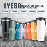 Tyeso Tumbler With Handle 600/750/900/1200ml Stainless Steel Double Layer Insulated Thermos Flask Water Bottle Botol Air hanya RM31.50 di Shopee